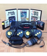 Vintage Original SEGA GENESIS 16-bit Console BUNDLE 2 Controllers 5 Vide... - $79.19