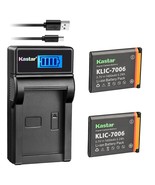 Kastar Battery x2 and Slim LCD Charger Replacement for Kodak KLIC-7006 E... - £21.92 GBP