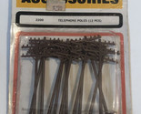 Ho Scale Bachman Telephone Poles Pack Of 12 Model Train Access New old S... - $8.90