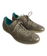 Ecco Women Shoes  Size 39  Bluma Toggle Leather  Metallic Sneakers Lace Up - £29.10 GBP