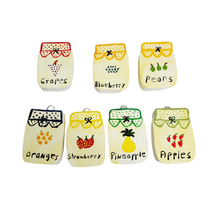 Jam Mason Canning Jars Wooden Hangers Signs 7 Piece Set Vintage Hand Painted - £11.82 GBP