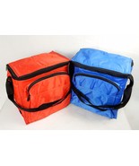 Lunch Tote, Insulated Inner &amp; Outer Pockets, Shoulder Strap, Red or Blue... - £7.02 GBP