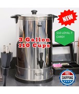 Avantco 110 Cup 3 Gallon Stainless Steel Commercial Shop Brewer Coffee T... - $295.13