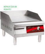 Electric Avantco EG16N 16&quot; Commercial Countertop Griddle Stove Cooktop +... - $6,066.09 MXN