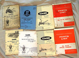 parts catalogs 1 Deere  2 Massey Harris  and 5 Case Vintage Farm 1960s  - £19.87 GBP