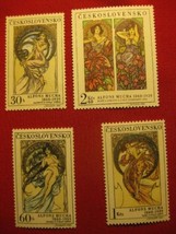 Postal Stamps Alfons Mucha - £39.87 GBP