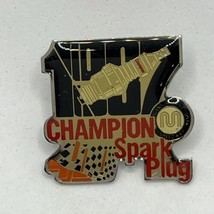 1987 Champion Spark Plug 400 Race Michigan Speedway Racing Enamel Lapel Hat Pin - £6.21 GBP