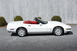 1991 Corvette White Convertible Profile 24 X 36 INCH POSTER, classic - £16.43 GBP