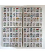 Set of 4 Coasters Same Design Inspired by LENOX SPICE VILLAGE HOUSES - $39.59