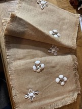 Pier 1 Table Runner Seashells 13" x 72"-Brand New-Very Rare-SHIPS N 24 HOURS - £118.60 GBP