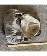 Vintage Swiss Army Military Mountain Backpack Leather Canvas Salt &amp; Pepper - €234,73 EUR
