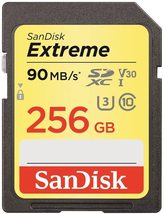 Sandisk Extreme - Flash Memory Card - 256 GB - SDXC UHS-I - Black - £40.66 GBP