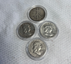 2 Half Dollar Coins 90% Silver Walking Liberty 1942 &amp; Franklins 2-1959D ... - $55.95