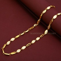 Unisex Italian Turkey chain 916% 22k Gold Chain Necklace Daily wear Jewelry 46 - £3,039.80 GBP+