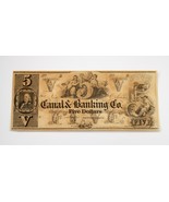 Non Émis Canal &amp; Bancaire Co. Neuf Orleans Note Au État - $172.26 CAD