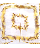 Specialty House Fine Silk Rolled Fashion Scarf Yellow Sunburst 29&quot; x 30&quot;... - $17.95