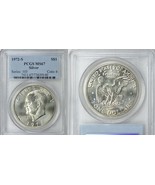 1972 S $1 Silver Ike Eisenhower Dollar PCGS MS67  20150002 - $65.44