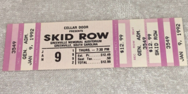 SKID ROW UNUSED CONCERT TICKET Sebastian Bach Dave Sabo Scotti Hill Rach... - $9.98