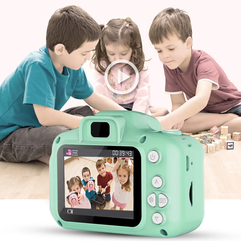 Kids Camera with SD Card Mini Digital Vintage Camera Educational Toys Kids 1080P - £15.39 GBP+