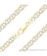 6.3mm Marina / Mariner Link Sterling Silver 14k Yellow Gold-Plated Chain... - $1,071.41 MXN+