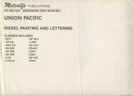 Metcalfe Publications Union Pacific Railroad Diesel Painting and Letteri... - £45.89 GBP