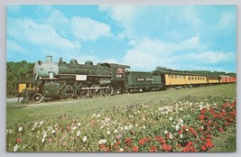 Steamtown USA Bellows Falls VT Maine Central RR 519 1910 Engine Postcard - $6.90