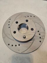 Drilled and Slotted Brake Rotor 5x100mm Bolt Pattern 10 3/16" Diameter - $47.49