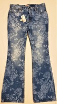 Johnny Was The Boot Floral Rialto Jeans Size-32 Blue - £124.94 GBP