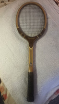 Tad Davis Vintage Imperial Deluxe Wood Tennis Racquet Leather Wrap Handl... - $21.49