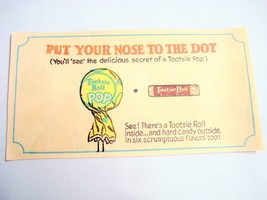 1965 Tootsie Roll  &amp; Tootsie Pop Color Ad Put Your Nose to the Dot - £6.40 GBP