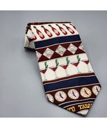 Vintage USA Made 100% Silk Men&#39;s Neck Tie Tabasco Hot Sauce AOP Peppers - $11.64