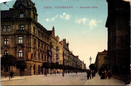 Královské Vinohrady Street View Prague Czech Republic 1912 DB Postcard L1 - £5.41 GBP