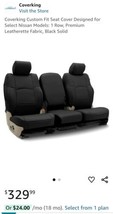 Coverking Custom Fit Seat Cover for Select Nissan Models: 1 Row Leathere... - $246.51