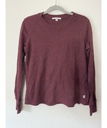 Vans OFF THE WALL Women&#39;s Fireside WAFFLE Thermal Long Sleeve Burgundy X... - £7.18 GBP