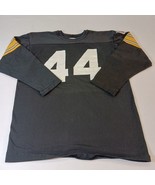 Vintage Rawlings NFL #44 Long Sleeve Youth Black Jersey T-Shirt Size X-L... - $23.75