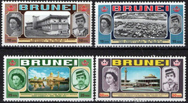 ZAYIX Brunei 176-179 MNH Queen Elizabeth II Sultan Hassanal Bolkiah 071423S43M - £5.87 GBP