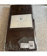 Pottery Barn Kids Brown White Twill Window  Valance Belt Loop 18”x44” New! - $357.46 MXN