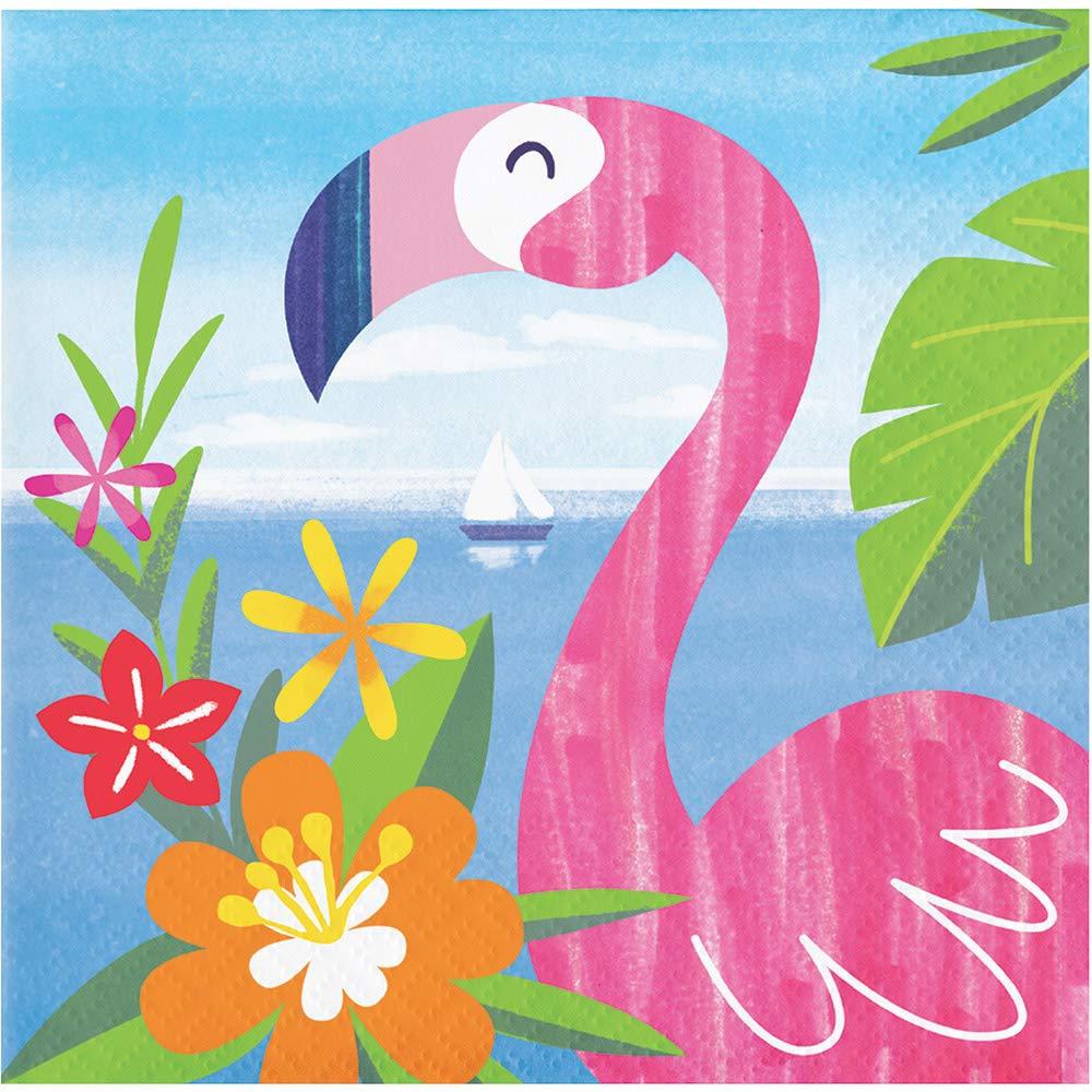 Creative Converting Lush Luau Beverage Napkins, 5", Multi-colored - $9.89