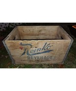 Reinko Beverages Chilton Bottling Co Chilton Wisconsin Soda Pop Wood Box - $121.54