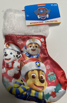 Ruz Nickelodeon PAW Patrol Mini Red Satin Christmas Stocking 8&quot; Plush Cu... - $5.34