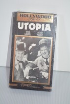 Utopia Vhs Tape 1996 Hollywood Gold Collector Edition B&amp;W Stan Laurel New Sealed - £6.88 GBP