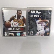 MLB 07: The Show &amp; NBA Live 08 Lot (Sony PlayStation 3, 2007) Complete - £11.05 GBP