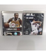 MLB 07: The Show &amp; NBA Live 08 Lot (Sony PlayStation 3, 2007) Complete - £11.00 GBP