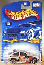 2001 Hot Wheels Collector #192 FORD ESCORT RALLY Gray w/Chrome 5 Dot Spoke Wheel - £7.05 GBP