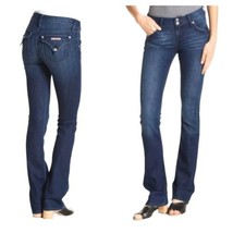 Hudson Signature Midrise Bootcut Flap Jeans Stretch Medium Wash Sz 29 X 31 - £25.97 GBP