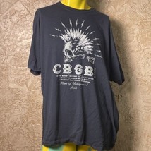 CBGB Electric Skull Men&#39;s Size 2XL T-shirt Black Mohawk - $13.80
