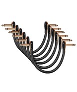 Donner Guitar Patch Cables Right Angle 6 Inch 15 Cm 1/4 Instrument, 6 Pack. - $34.95