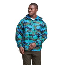 Champion Men&#39;s Camo All Over Print Packable Jacket Balboa Blue XL NEW W TAG - £46.28 GBP