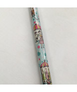 Gift wrap wrapping paper blue with cute window shopping graphics NOS - $27.08 CAD