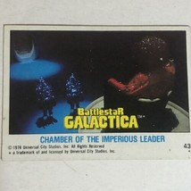 BattleStar Galactica Trading Card 1978 Vintage #43 Imperious Leader - $1.97